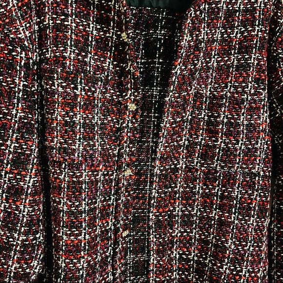 Plaid button down jacket shirt - Picture 4 of 10